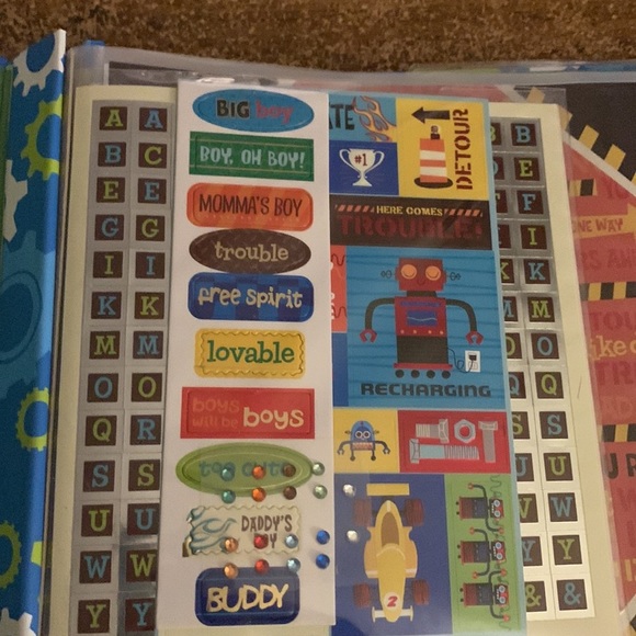 (3 for $20)Boys will be Boys Simply Perfect Scrapbook kit New 325 pieces - Picture 4 of 8